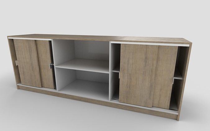 office counter Low-poly 3D model