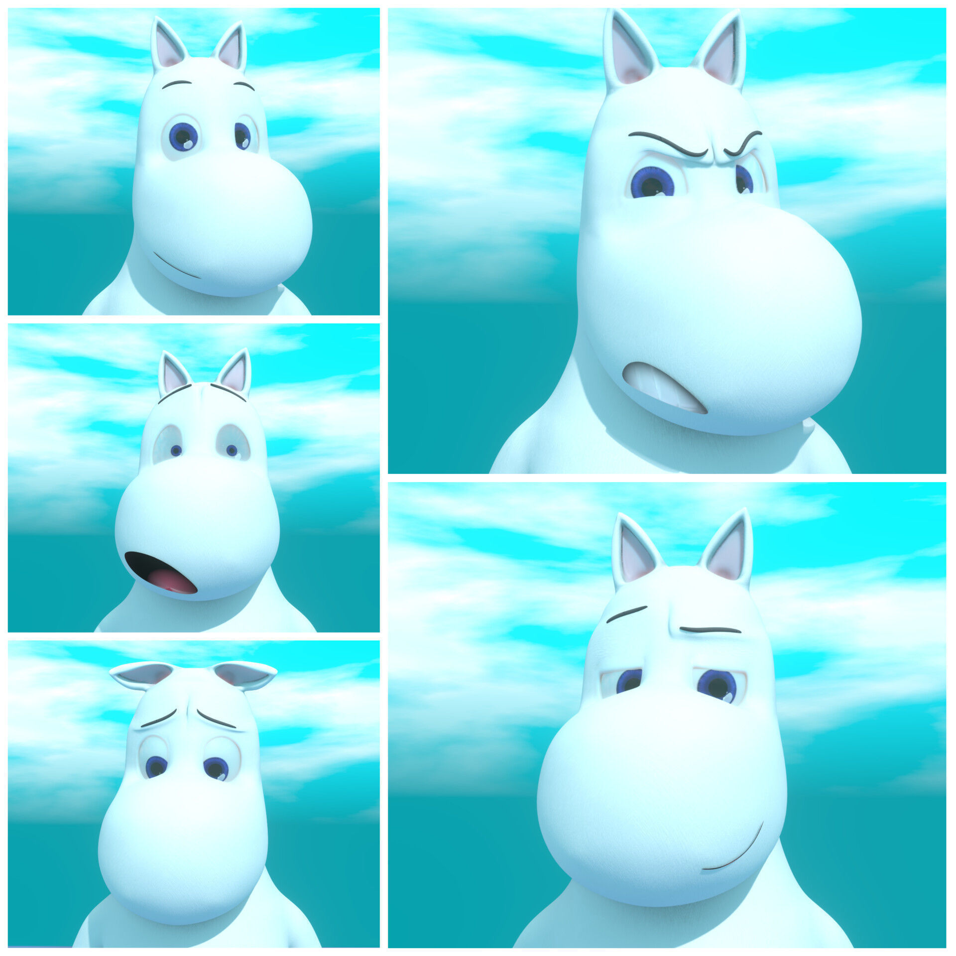 Moomin Model Pack Free low-poly 3D model_4