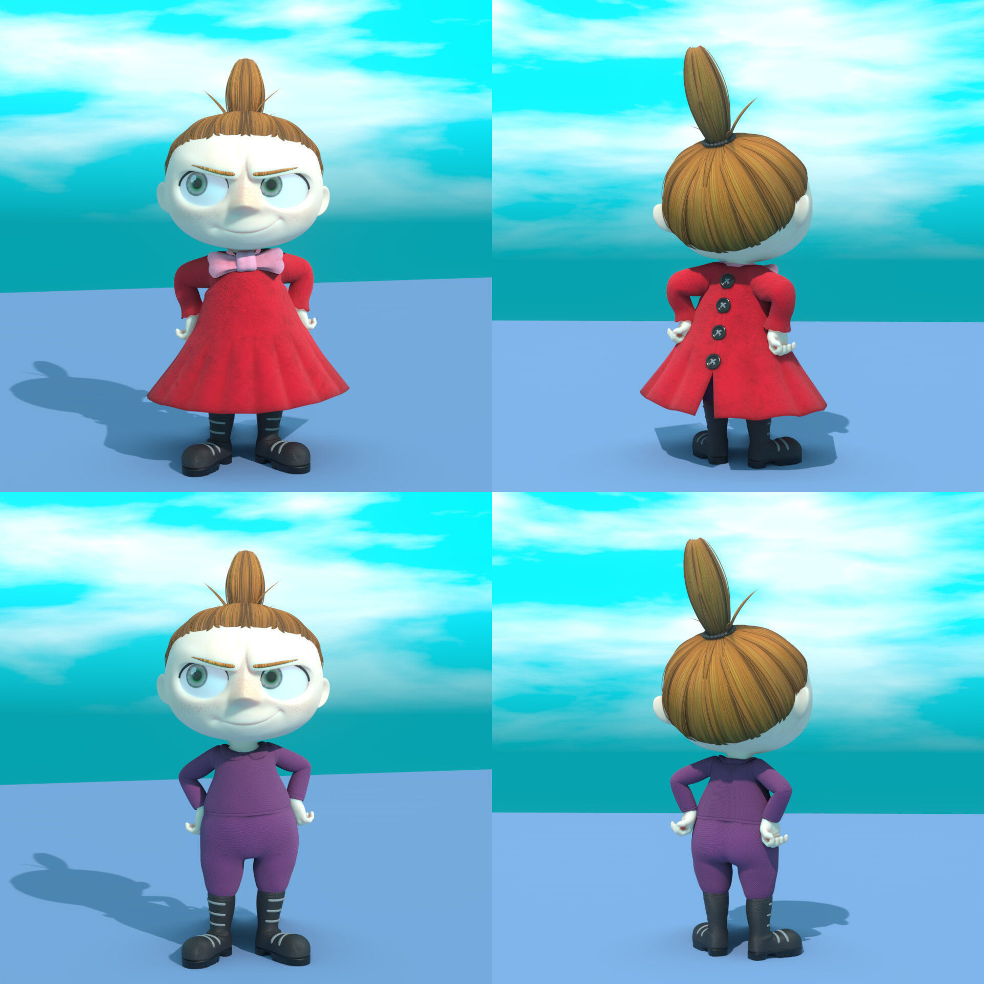 Moomin Model Pack Free low-poly 3D model_14