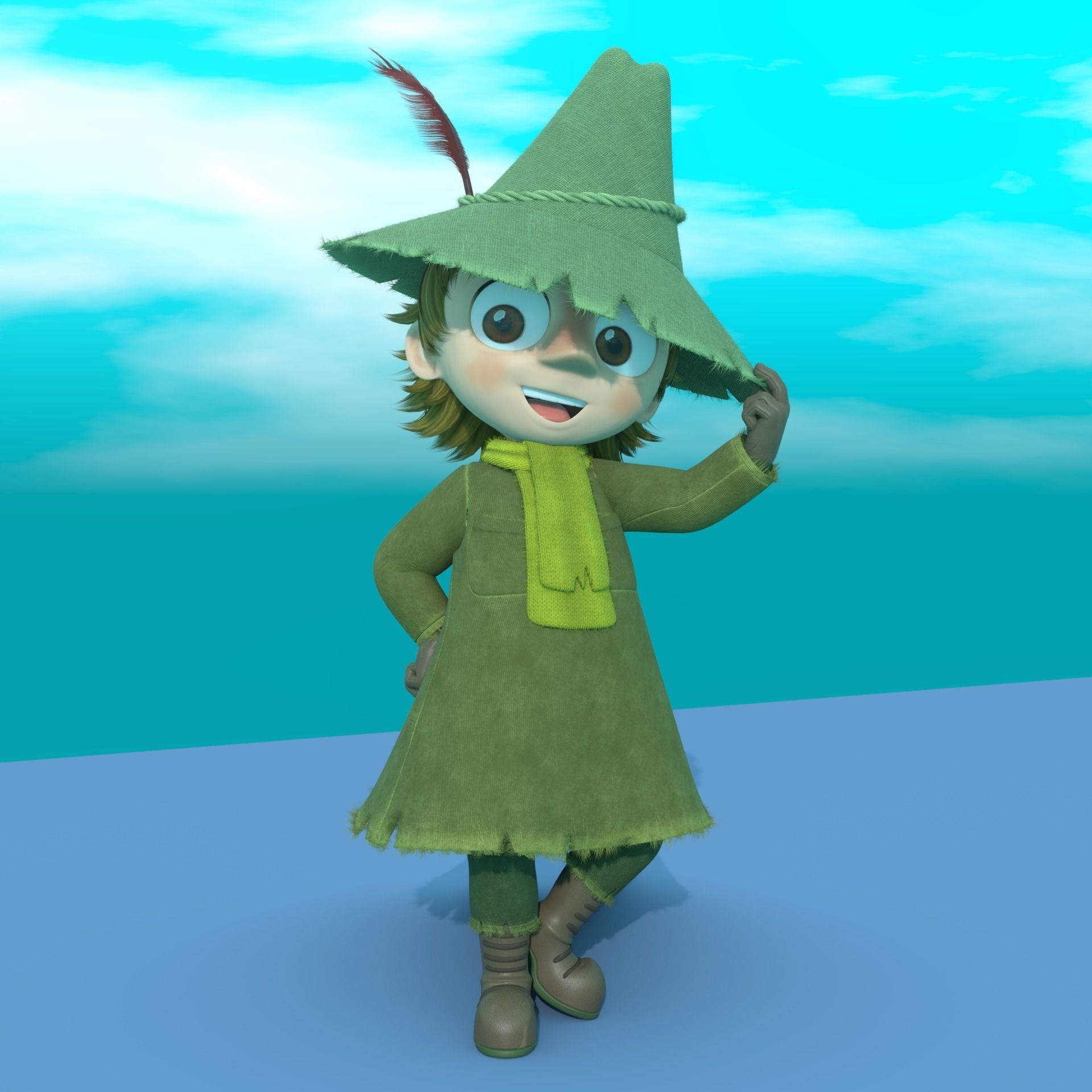 Moomin Model Pack Free low-poly 3D model_5
