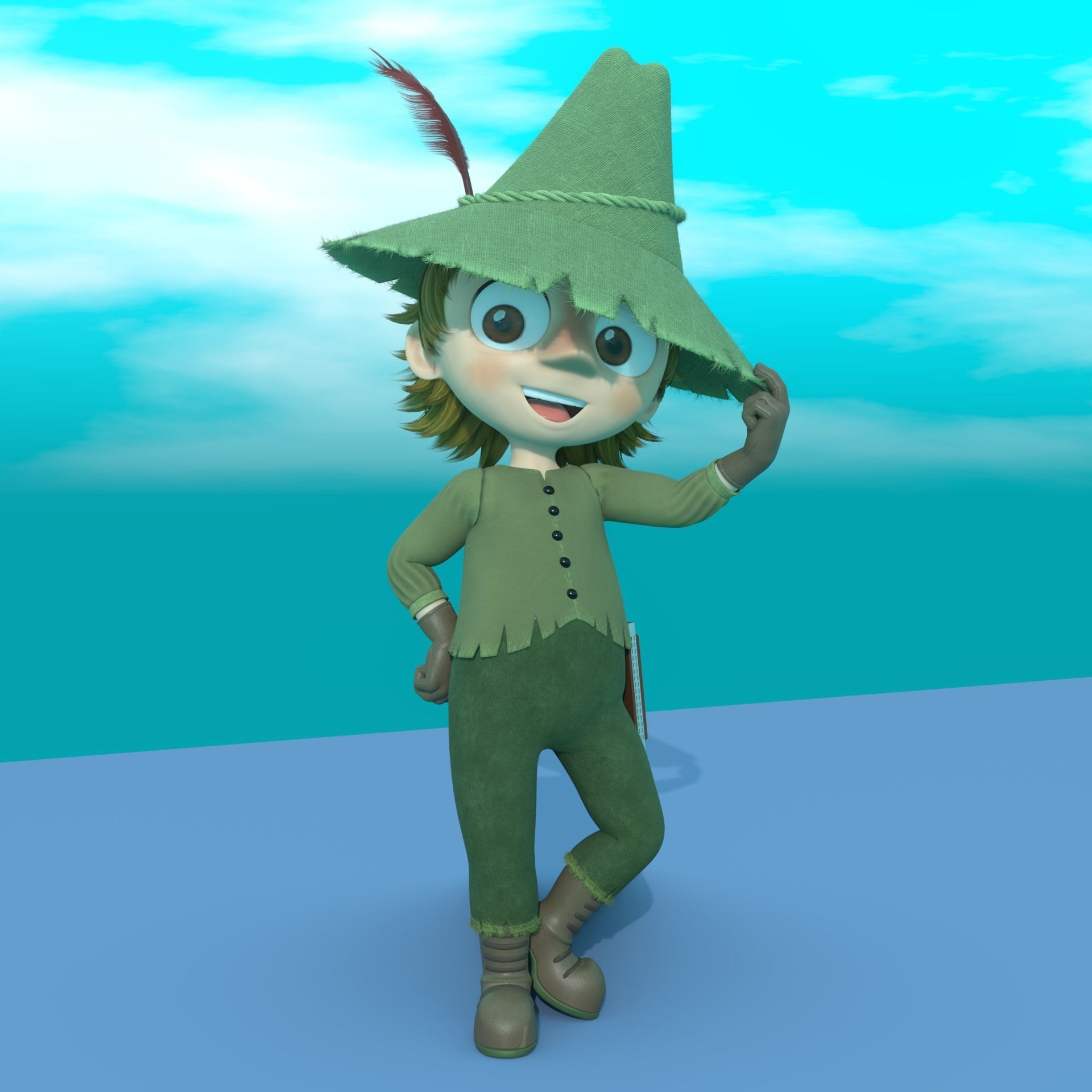 Moomin Model Pack Free low-poly 3D model_8