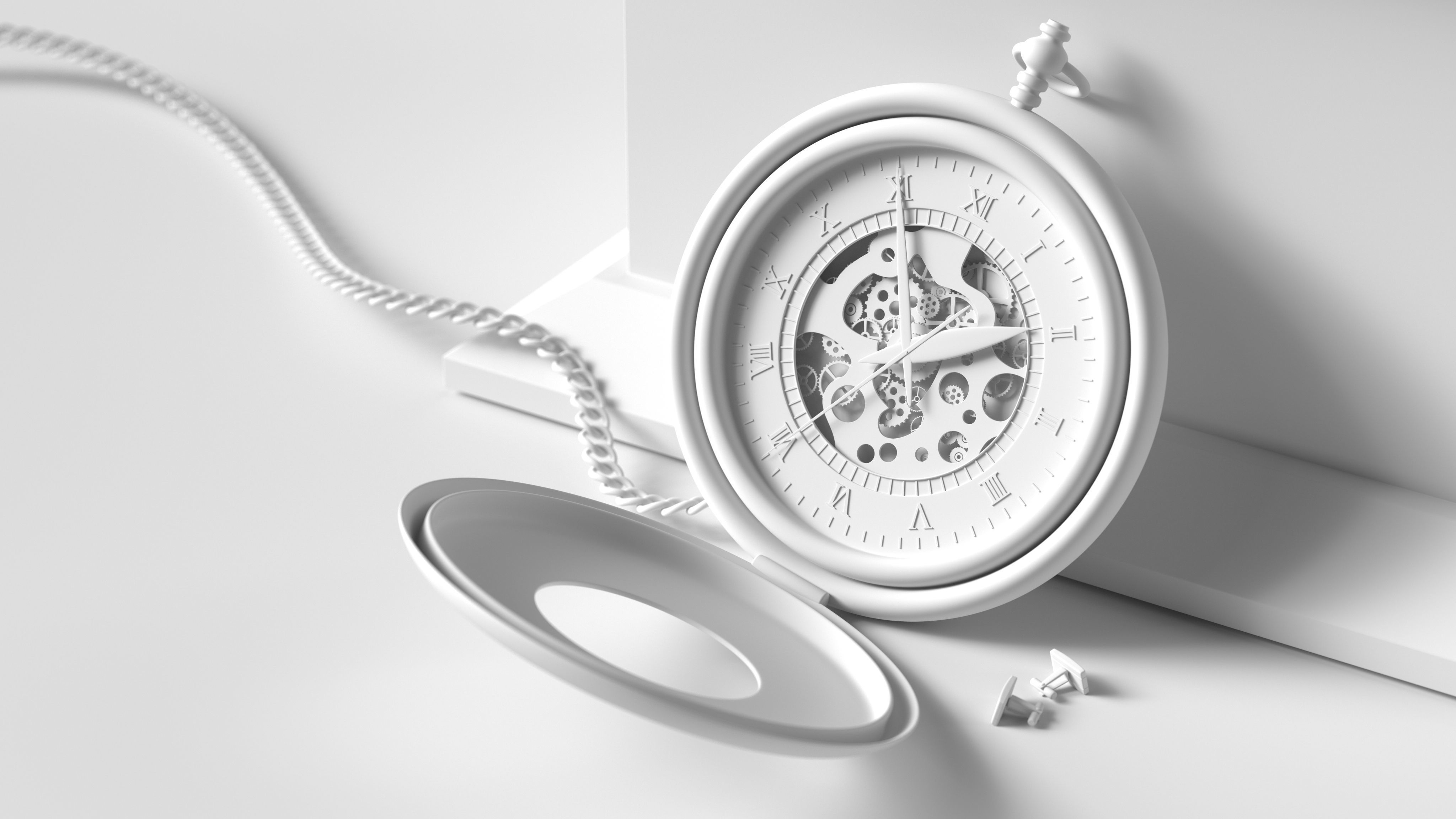 pocket watch 3D model_3