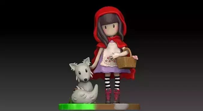 SANTORO RED RIDING HOOD MODEL 3D FOR PRINT
