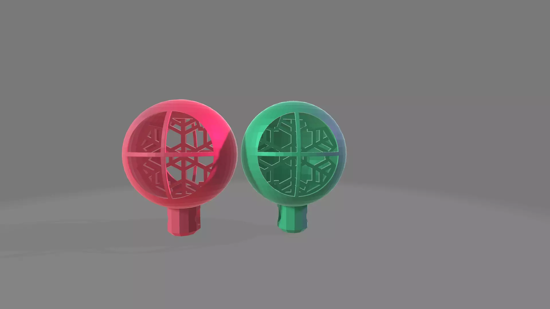 Snowflake through the window ornament 3D print model_0
