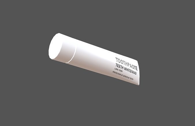 Toothpaste v1 001 Low-poly 3D model 4