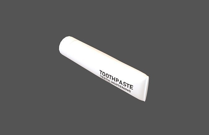 Toothpaste v1 001 Low-poly 3D model 2
