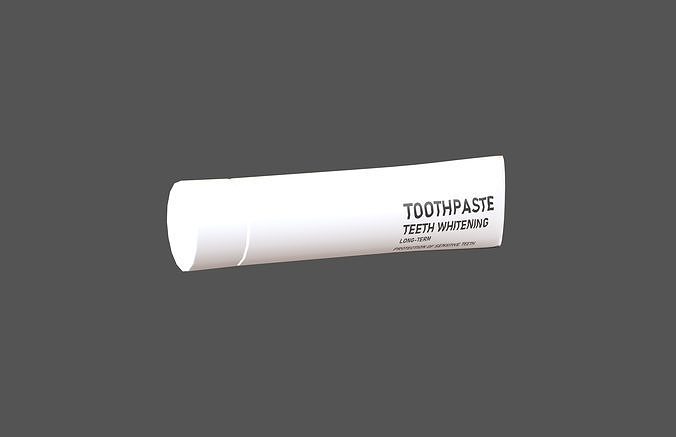 Toothpaste v1 001 Low-poly 3D model 3