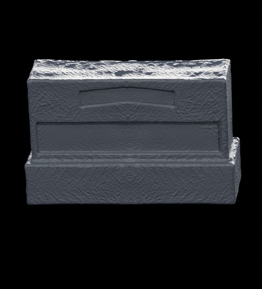 Low Poly PBR Grave Stones Low-poly 3D model_6