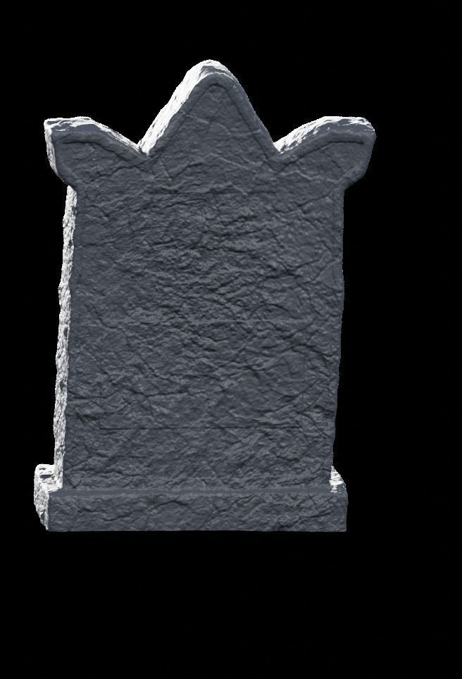 Low Poly PBR Grave Stones Low-poly 3D model_20