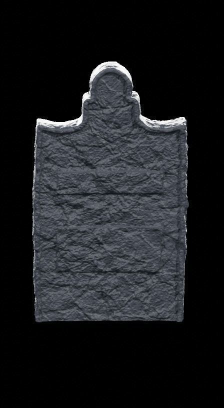Low Poly PBR Grave Stones Low-poly 3D model_17