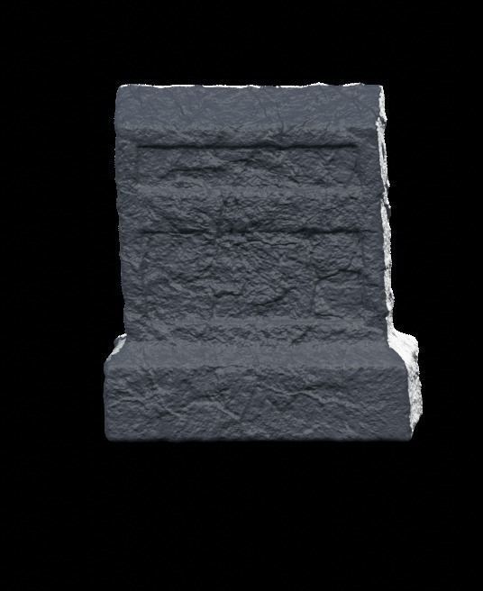 Low Poly PBR Grave Stones Low-poly 3D model_14