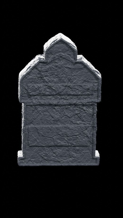 Low Poly PBR Grave Stones Low-poly 3D model_18