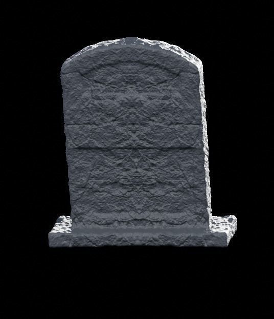 Low Poly PBR Grave Stones Low-poly 3D model_12