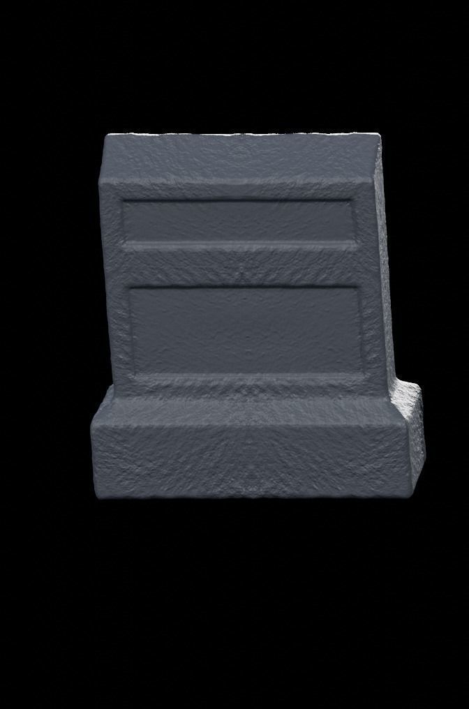 Low Poly PBR Grave Stones Low-poly 3D model_5