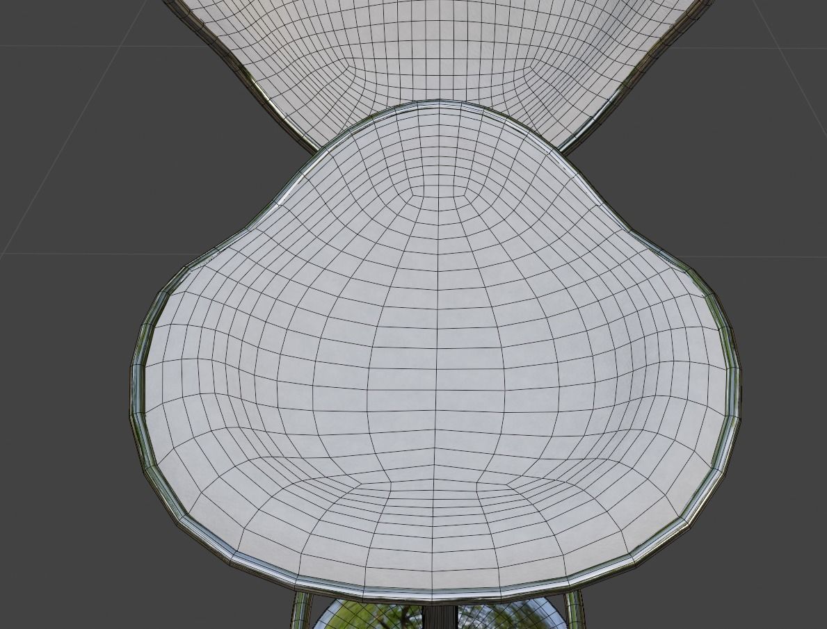 Barstool ARK-8007-WH Low-poly 3D model_18