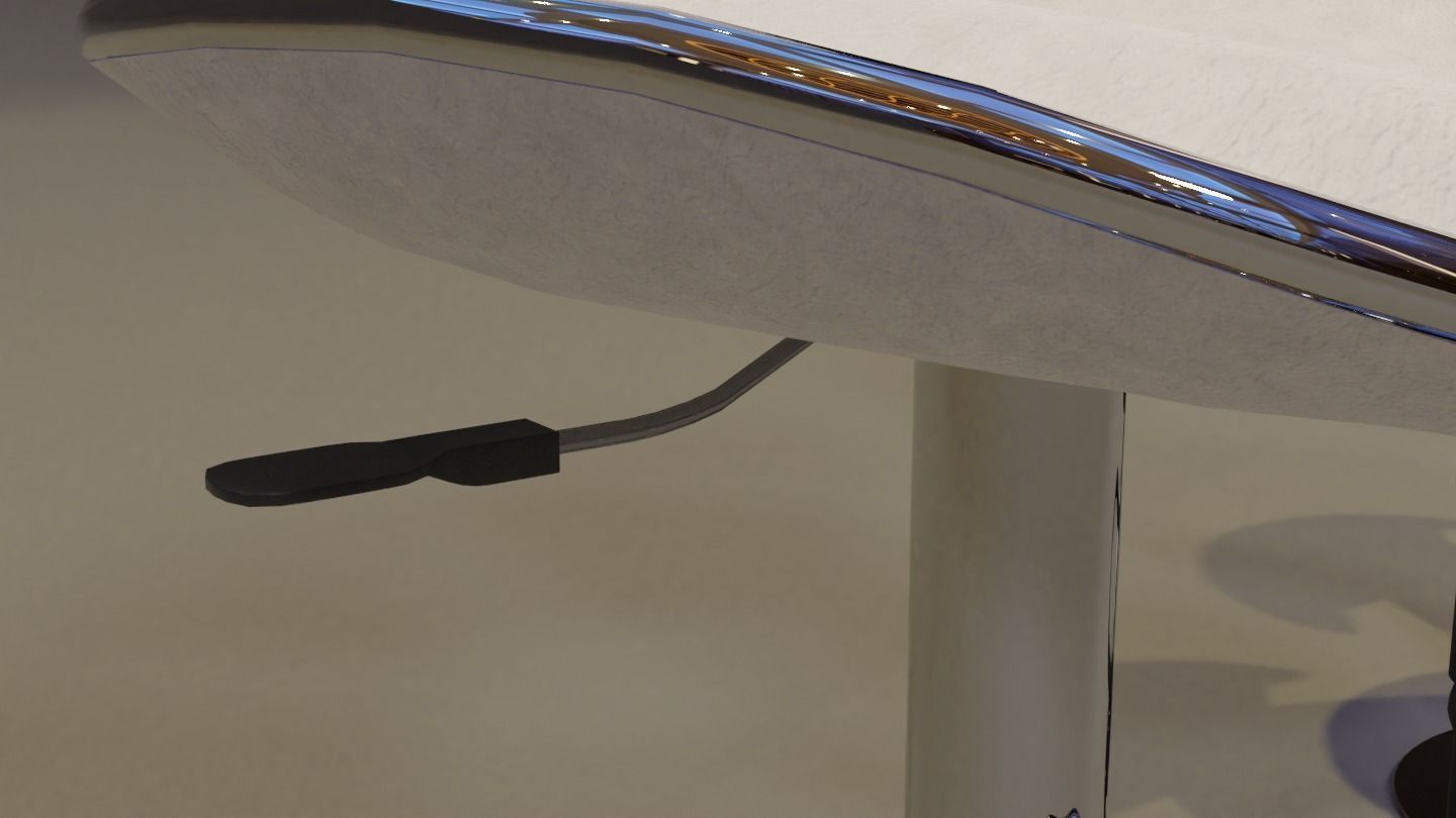 Barstool ARK-8007-WH Low-poly 3D model_4