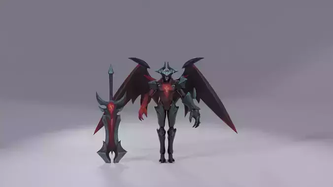 League of Legends   Aatrox the darkins blade GAME READY or PRINT Low-poly 3D model