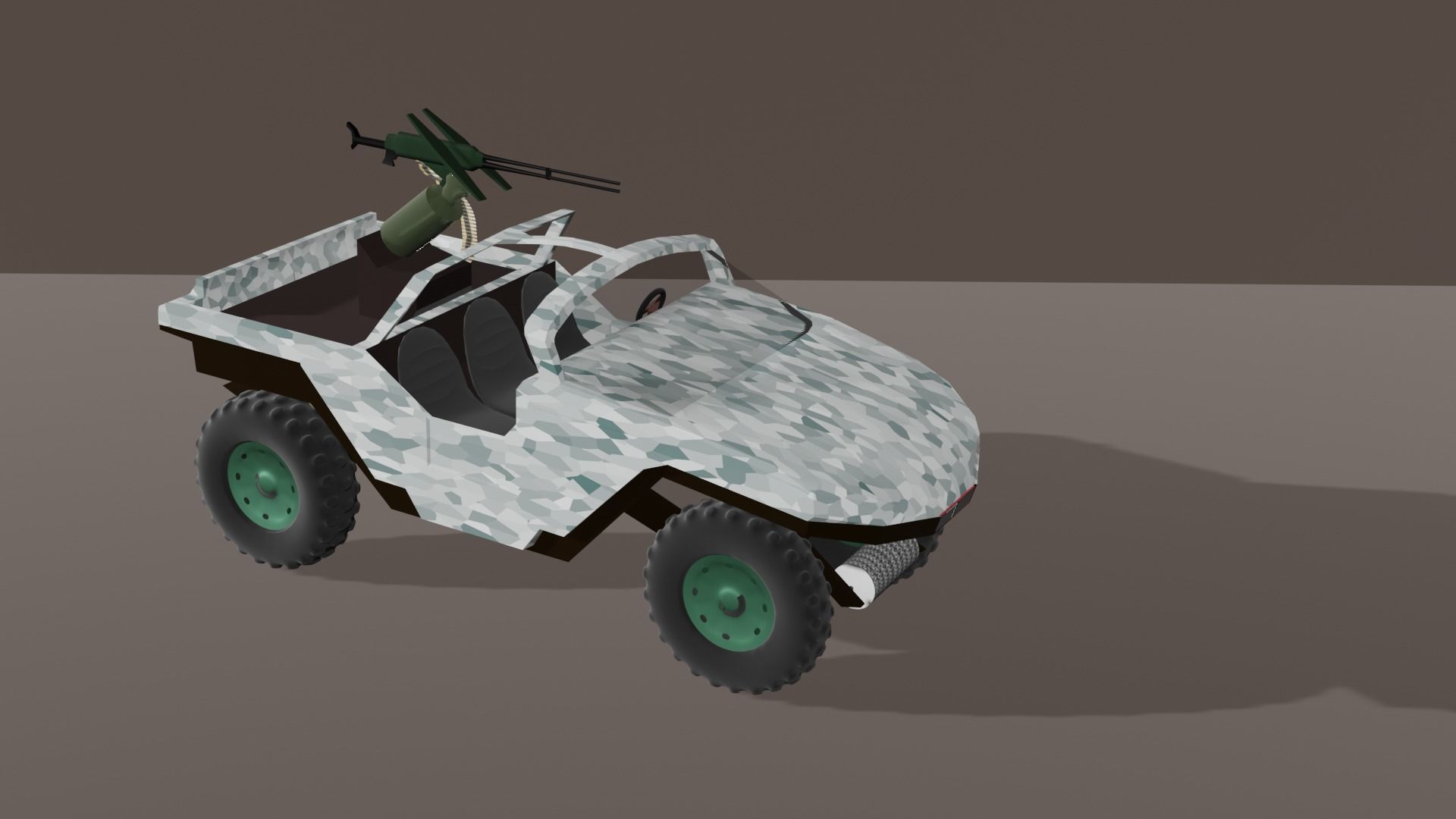 LOW POLY GAME AND CARTOON VEHICLE Low-poly 3D model_2