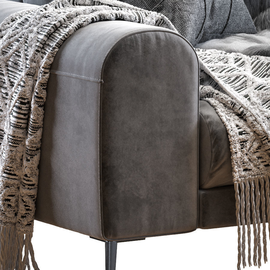 Joy sofa 228 cm 3D model_2