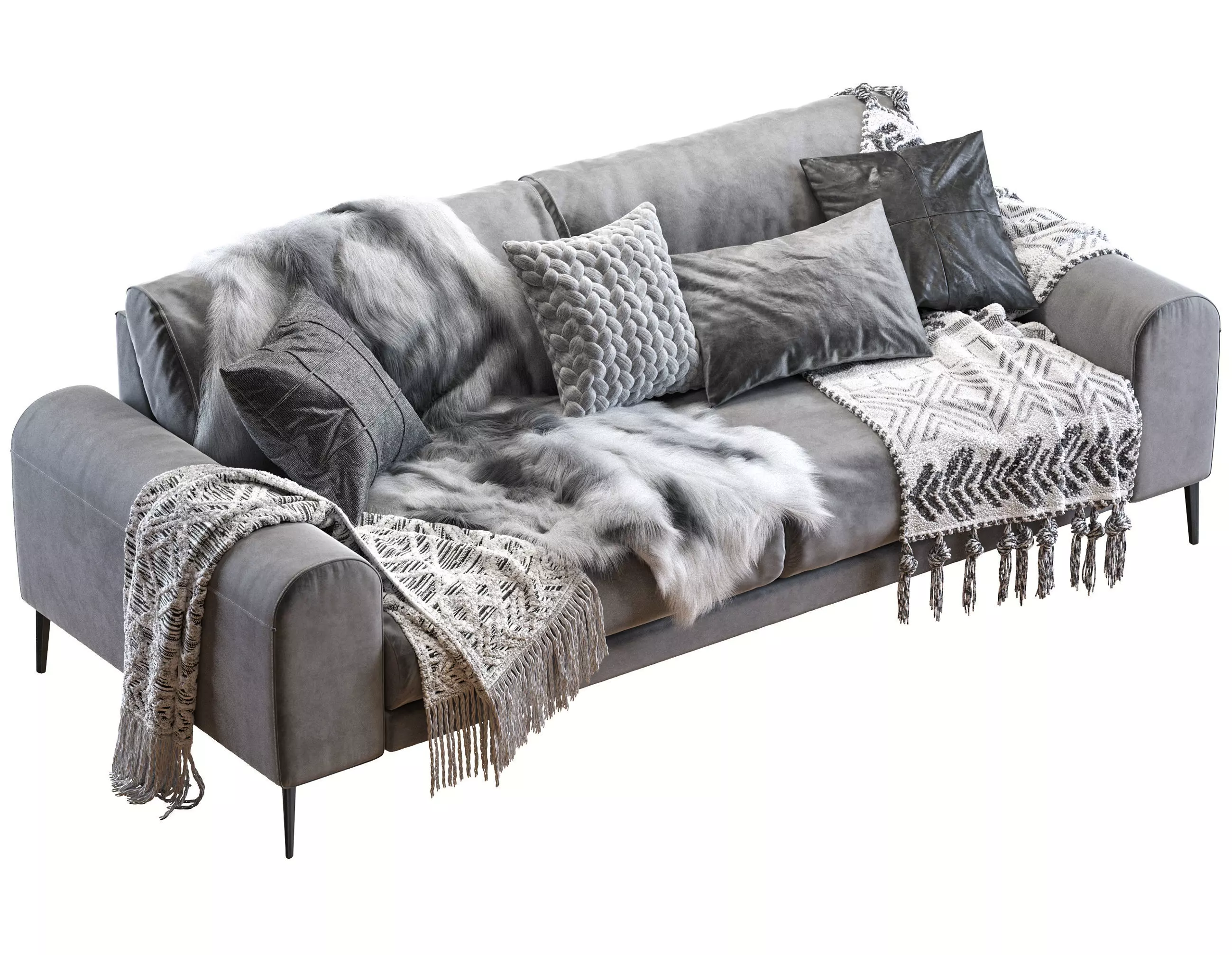 Joy sofa 228 cm 3D model_0