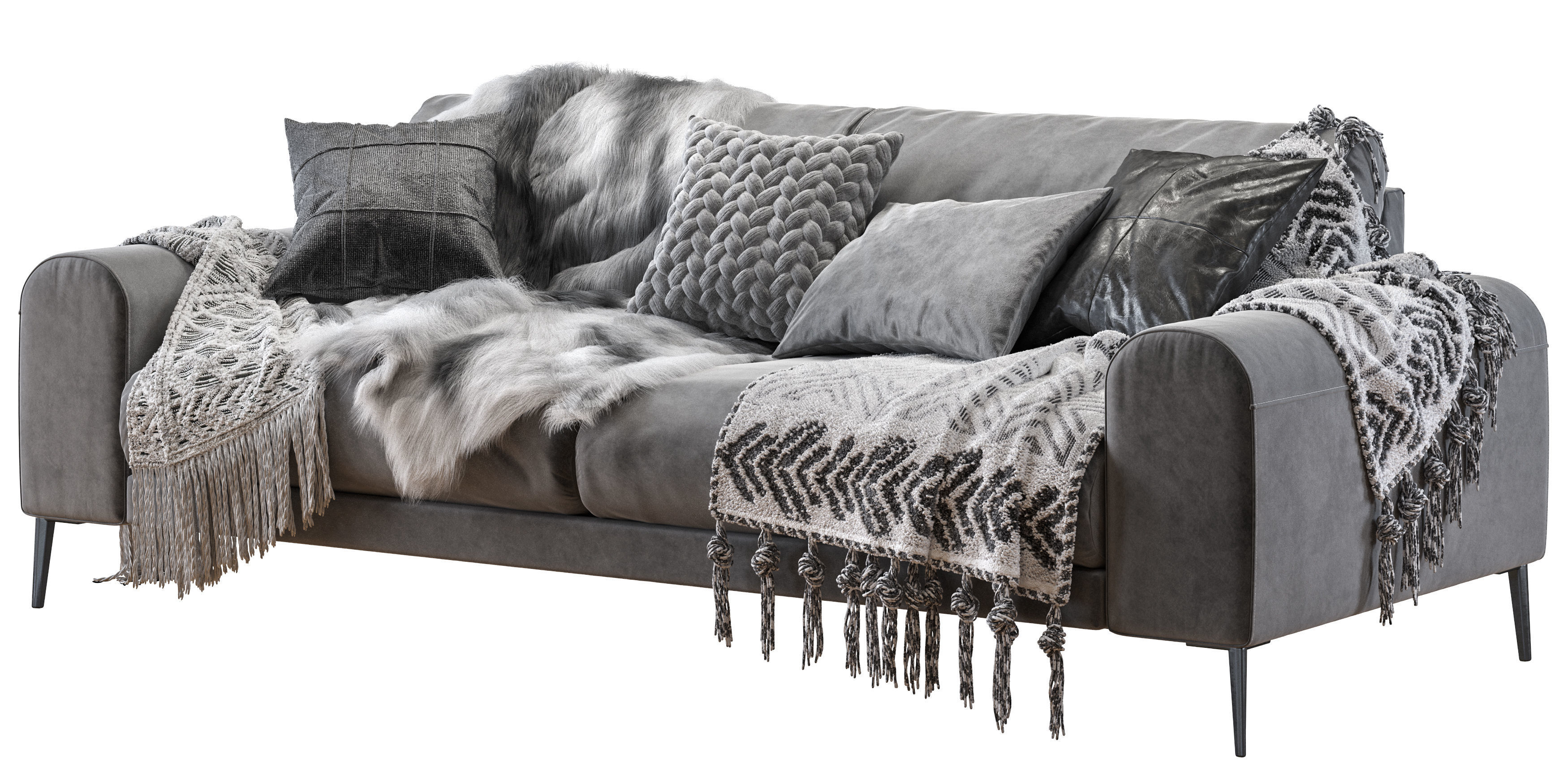 Joy sofa 228 cm 3D model_4