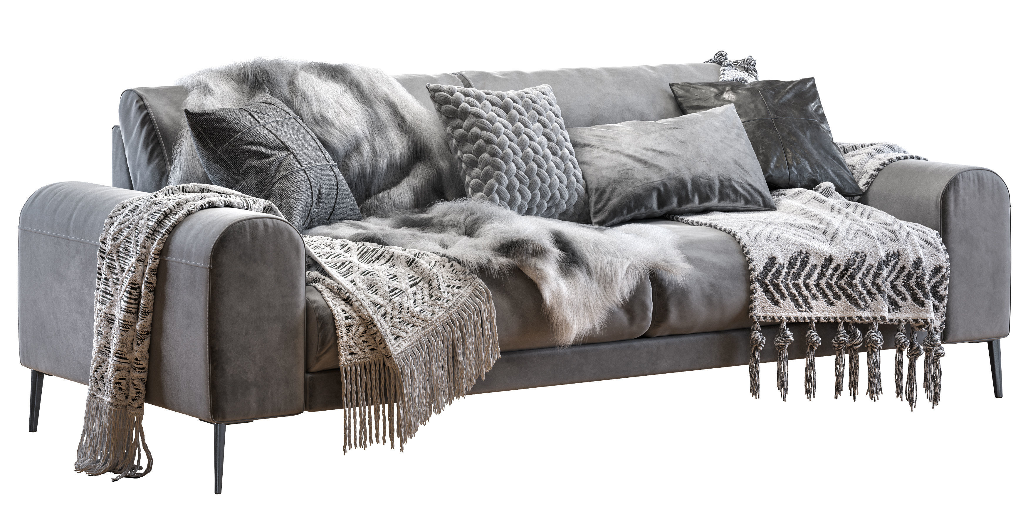 Joy sofa 228 cm 3D model_1