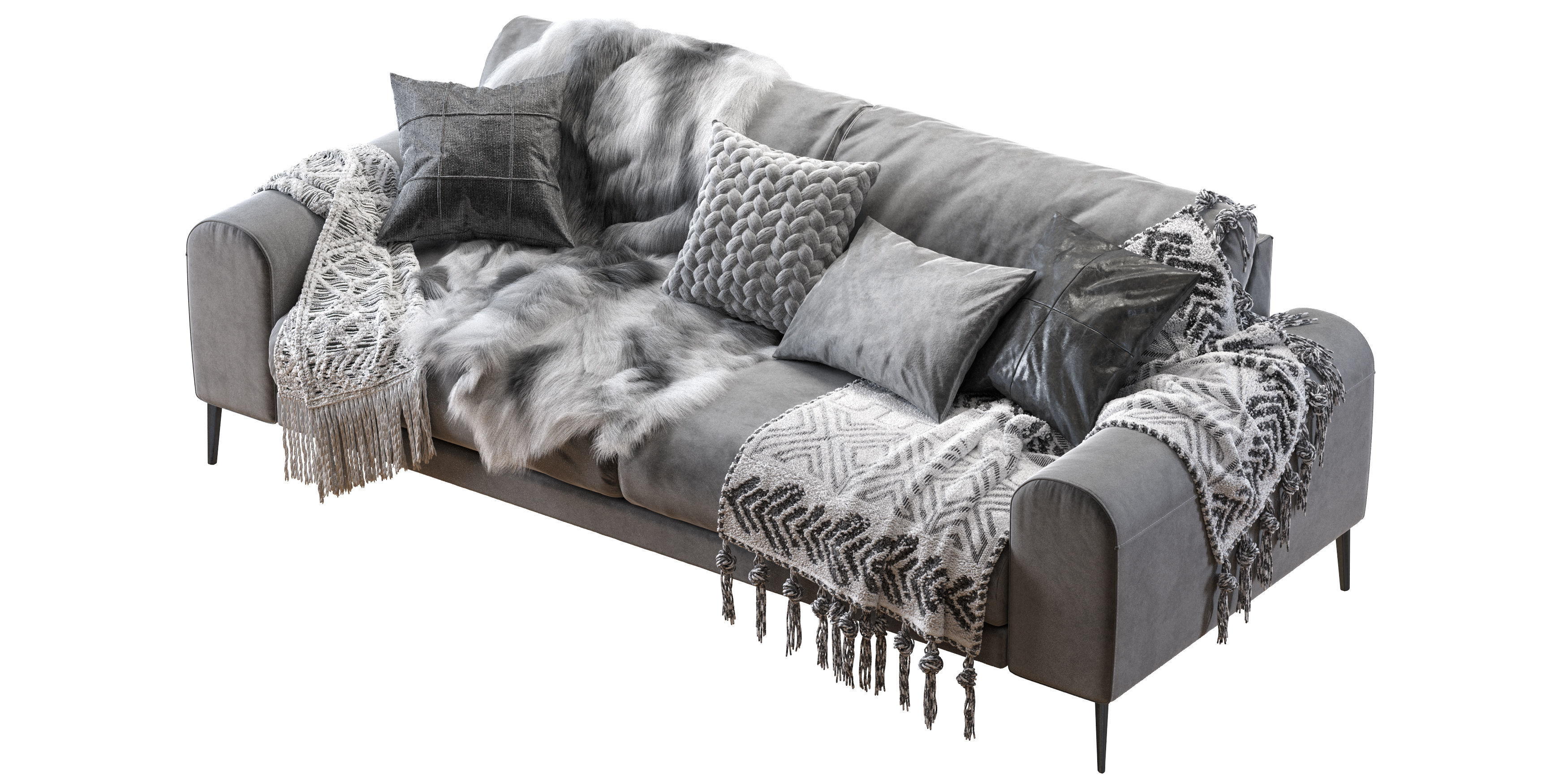 Joy sofa 228 cm 3D model_7