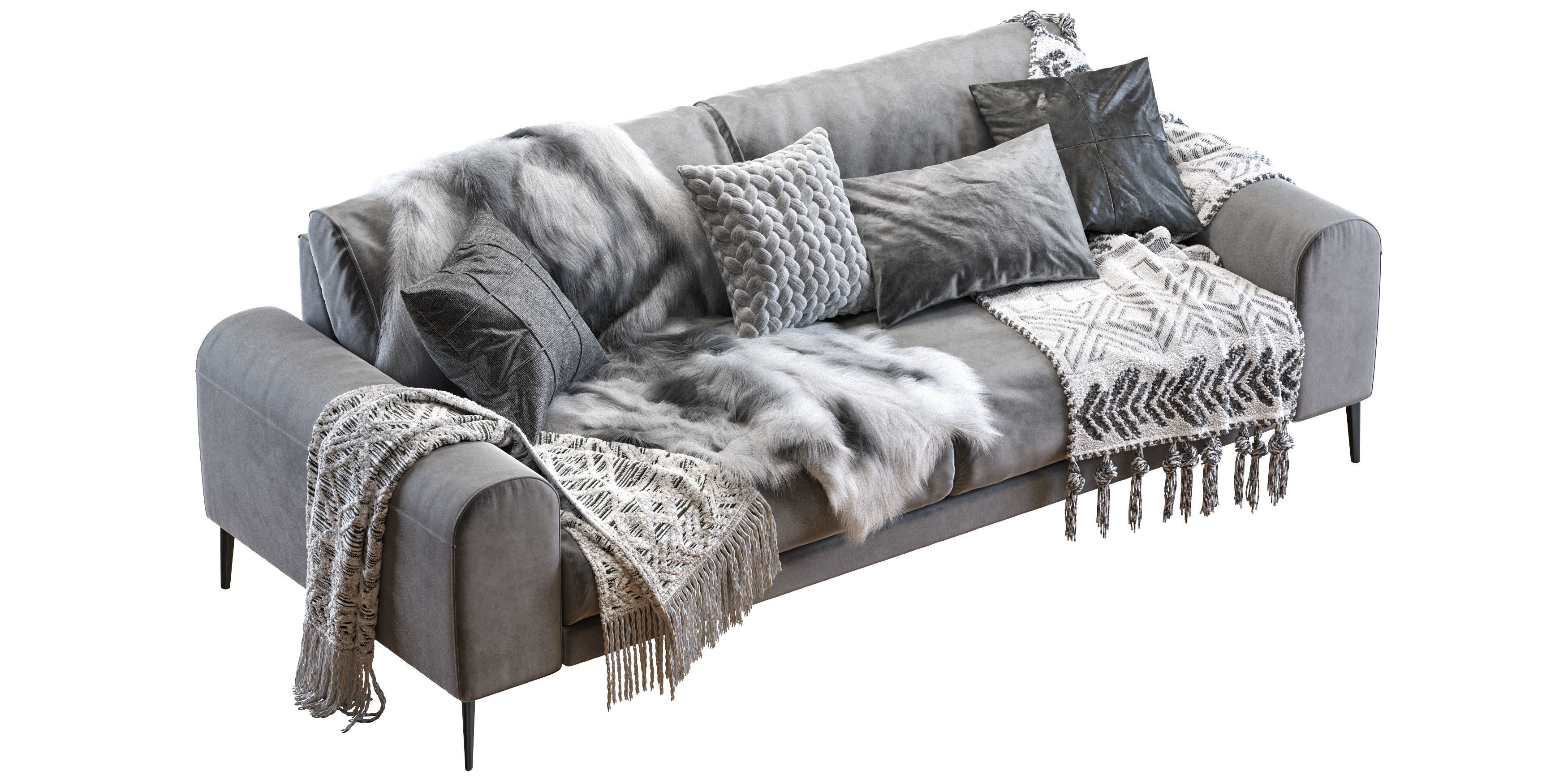 Joy sofa 228 cm 3D model_6