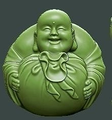 Golden rice bag Maitreya Buddha Free 3D print model