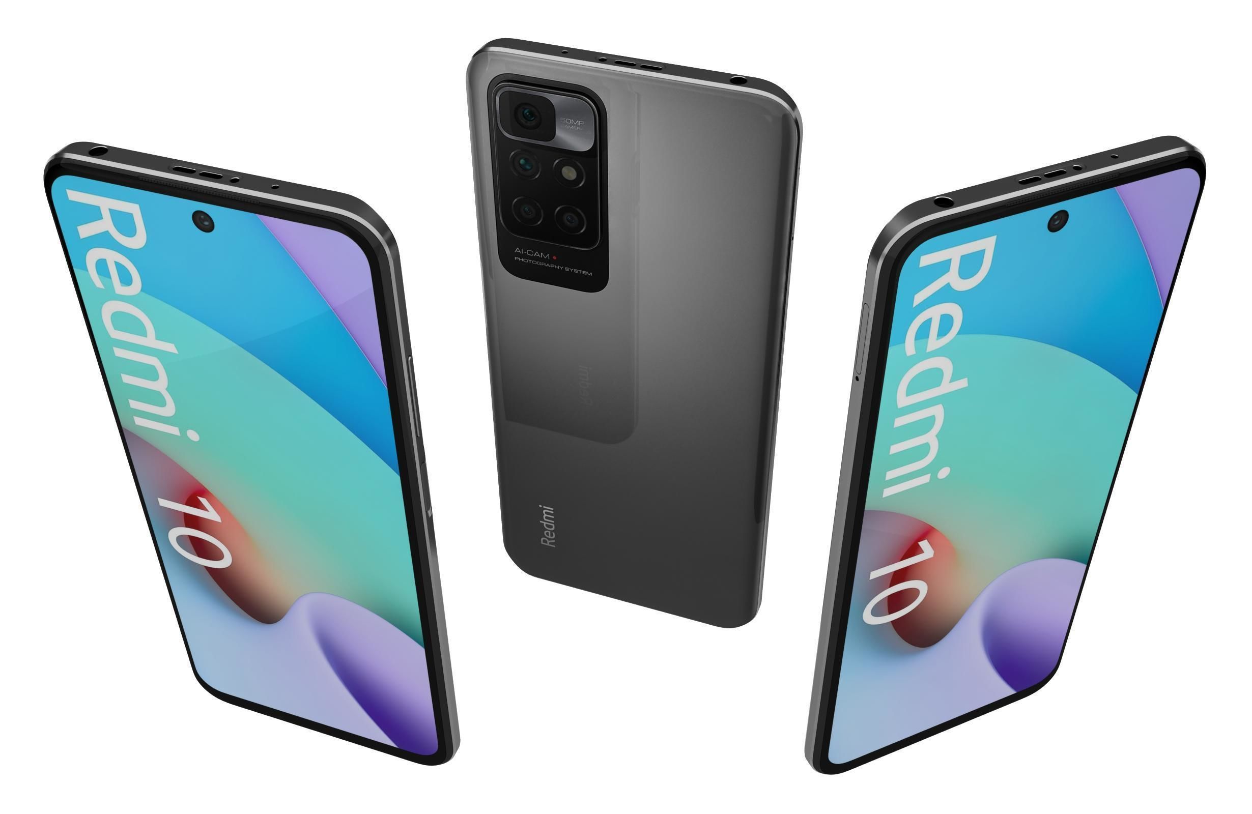 Xiaomi Redmi 10 Carbon Gray 3D model_2