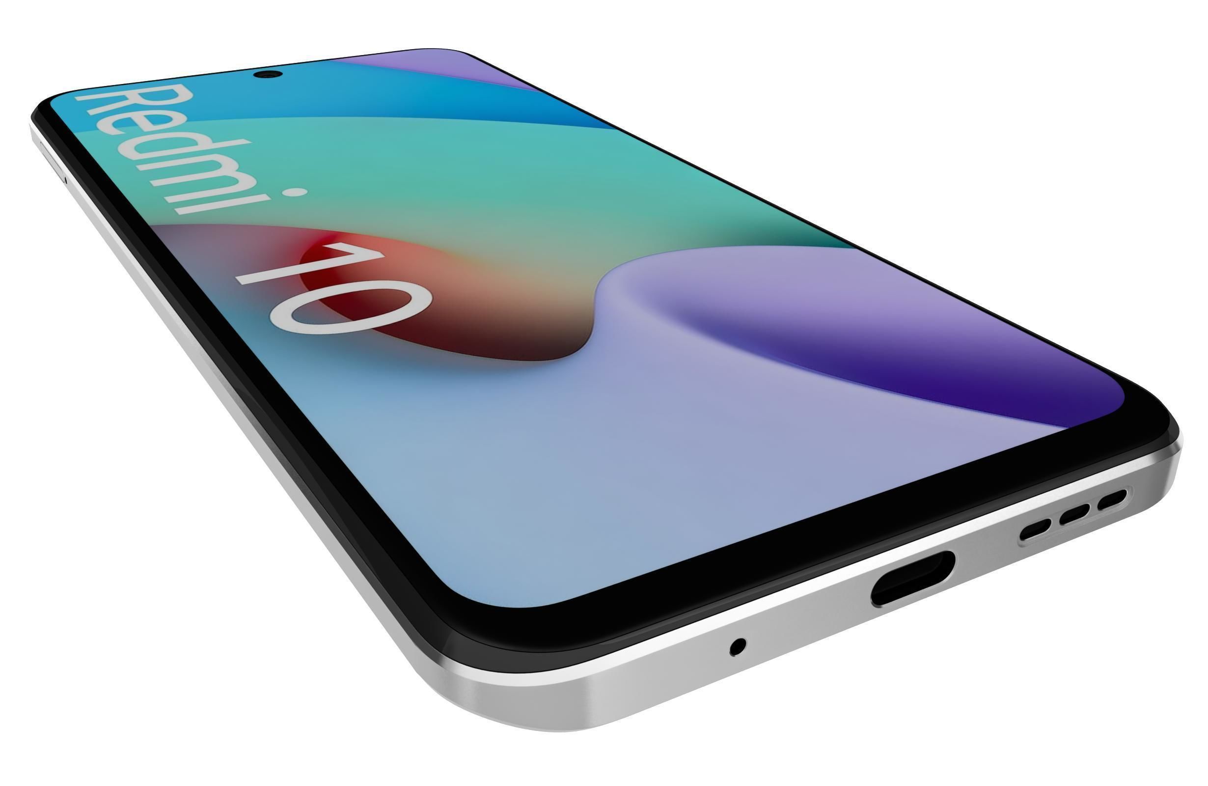 Xiaomi Redmi 10 Pebble White 3D model_12