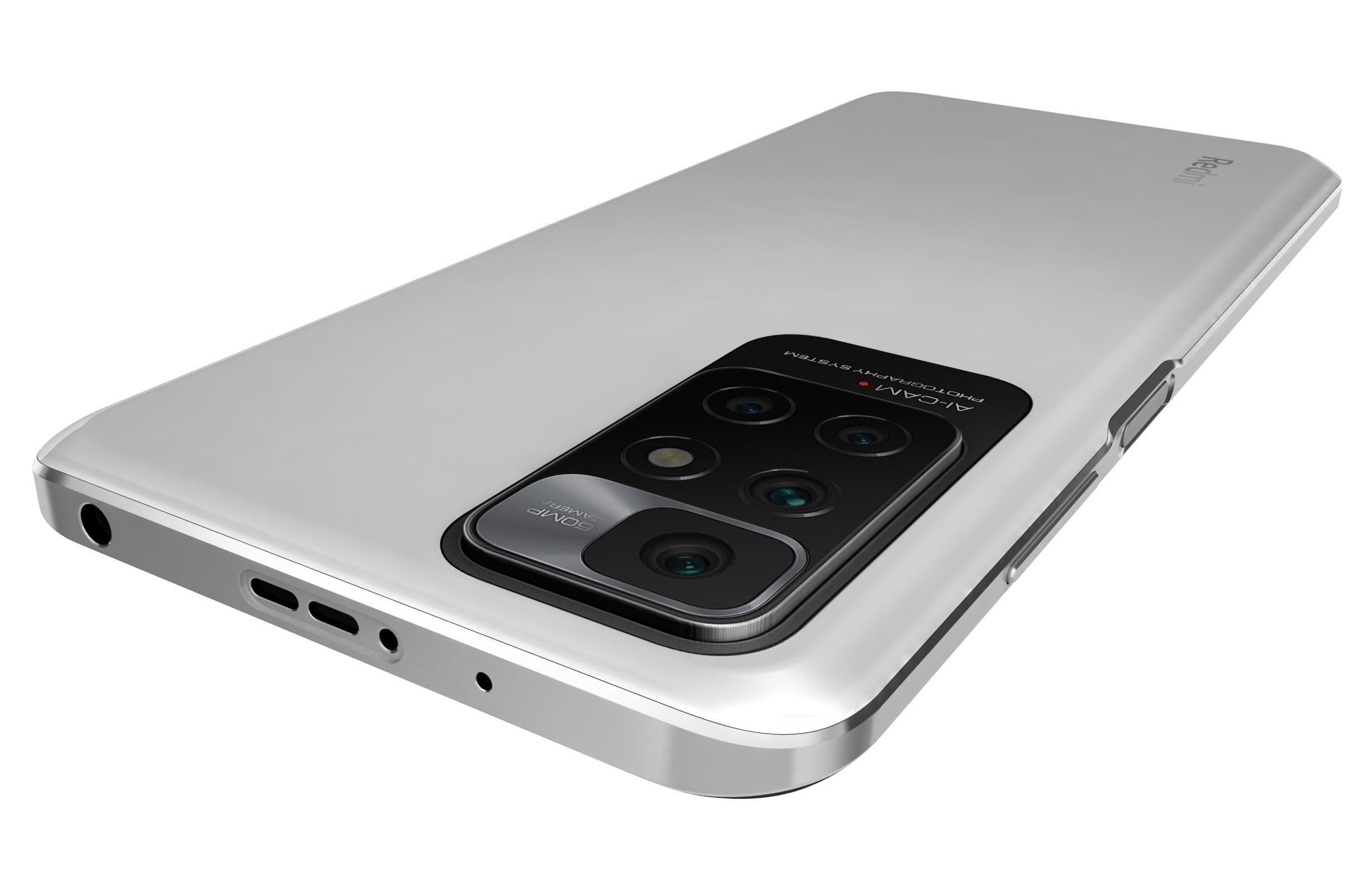 Xiaomi Redmi 10 Pebble White 3D model_15