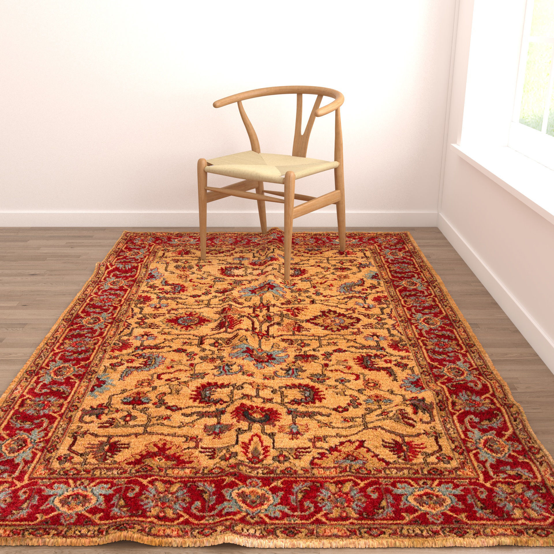 Rugs No 422 Low-poly 3D model_4