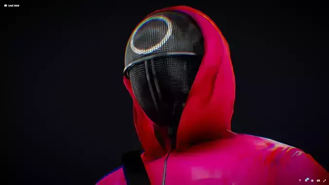 Squid Game Worker  Circle