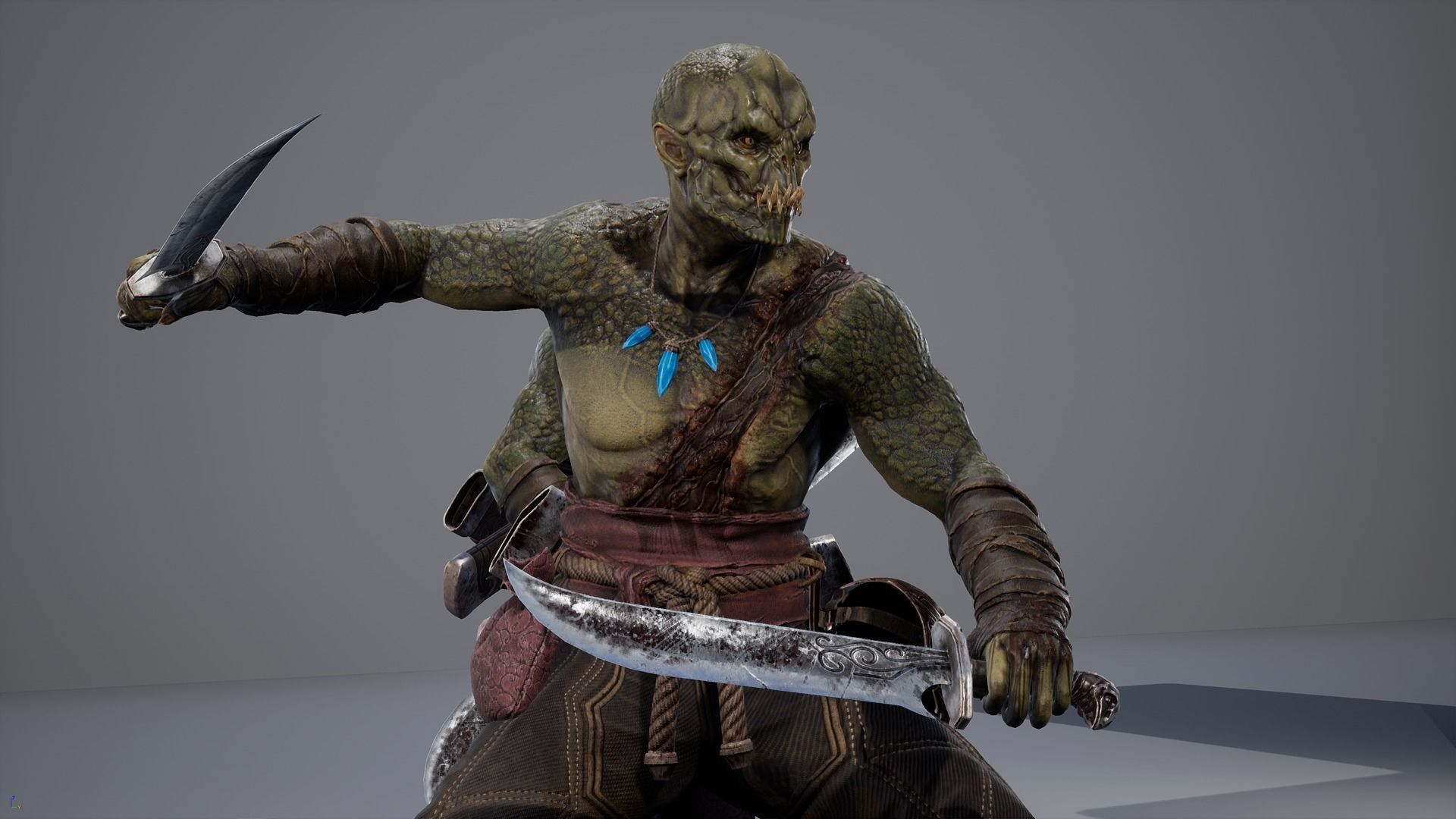 Zaynad Assassin - Game Ready VR-AR low-poly 3d model Low-poly 3D model_9