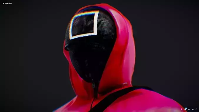 Squid Game Worker Square