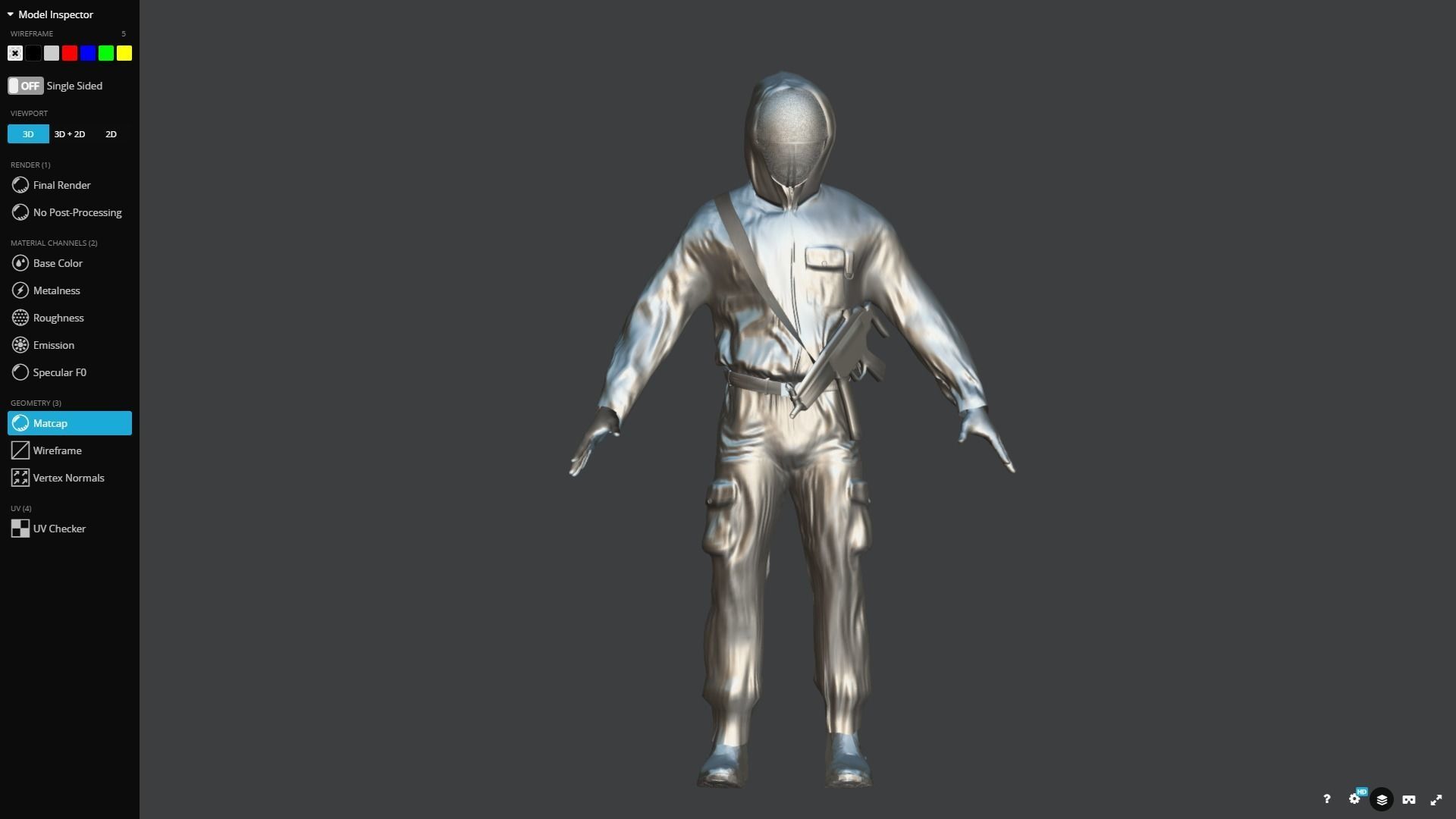 Squid Game Worker Triangle 3D model_8