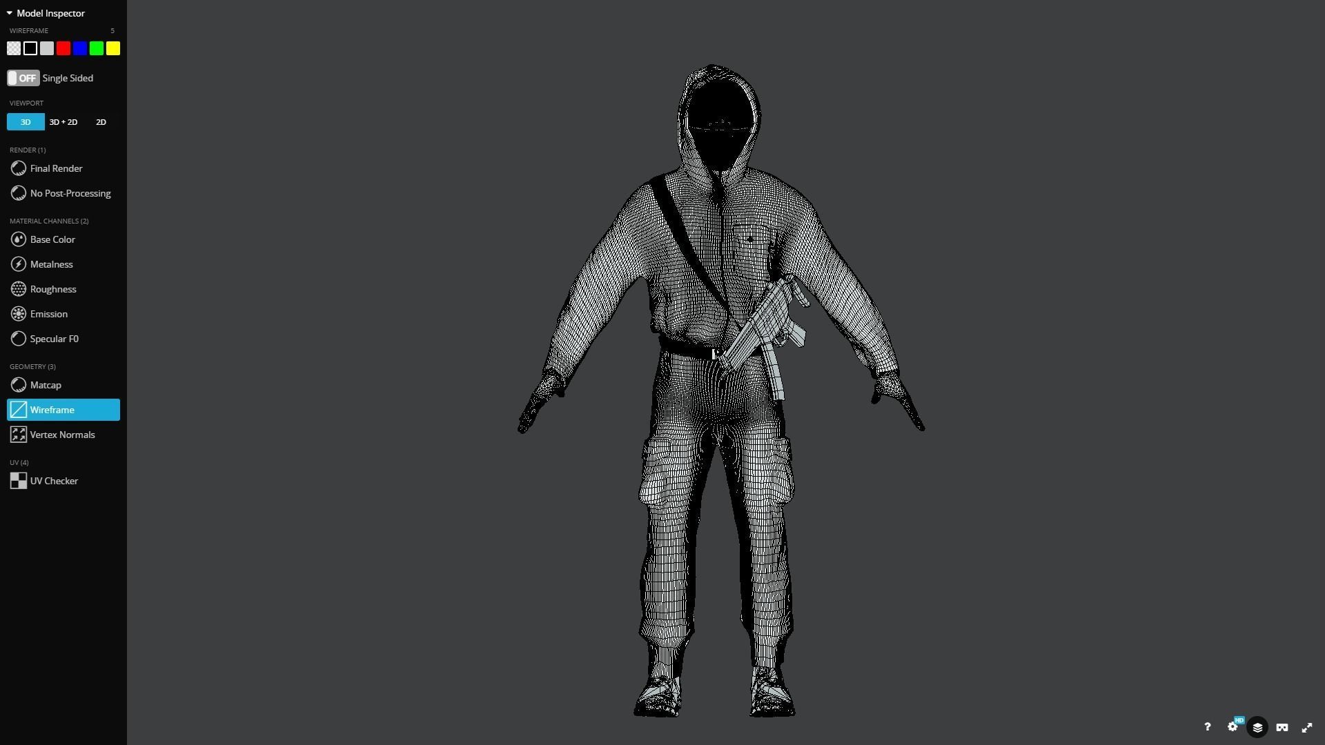 Squid Game Worker Triangle 3D model_9