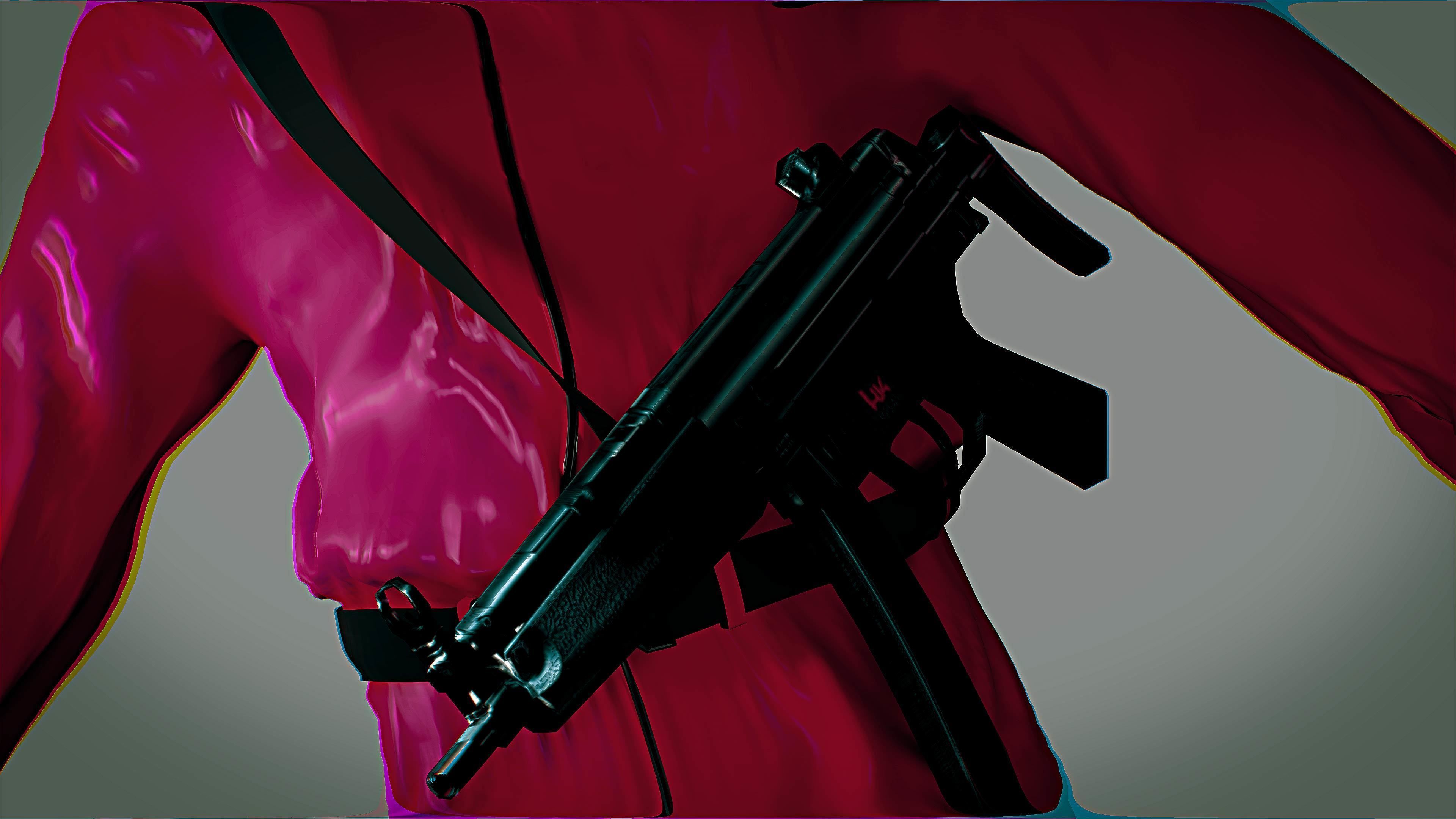 Squid Game Worker Triangle 3D model_3