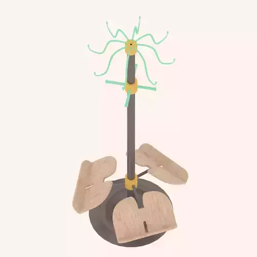 Multi-Cloth-Hanger swing chair with leaves