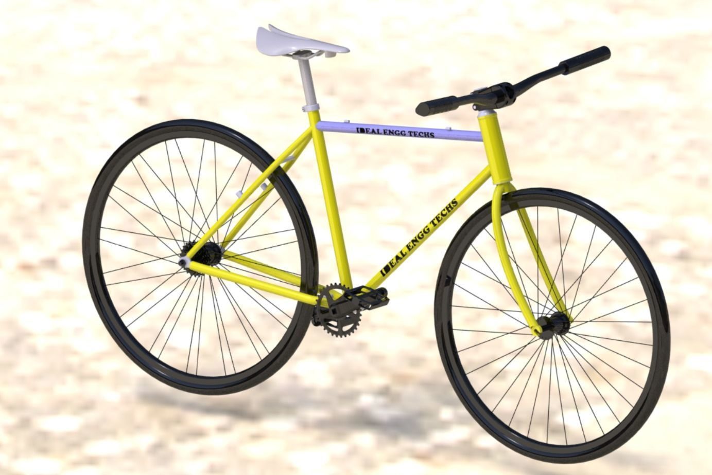 Basic Bicycle model 3D model_2