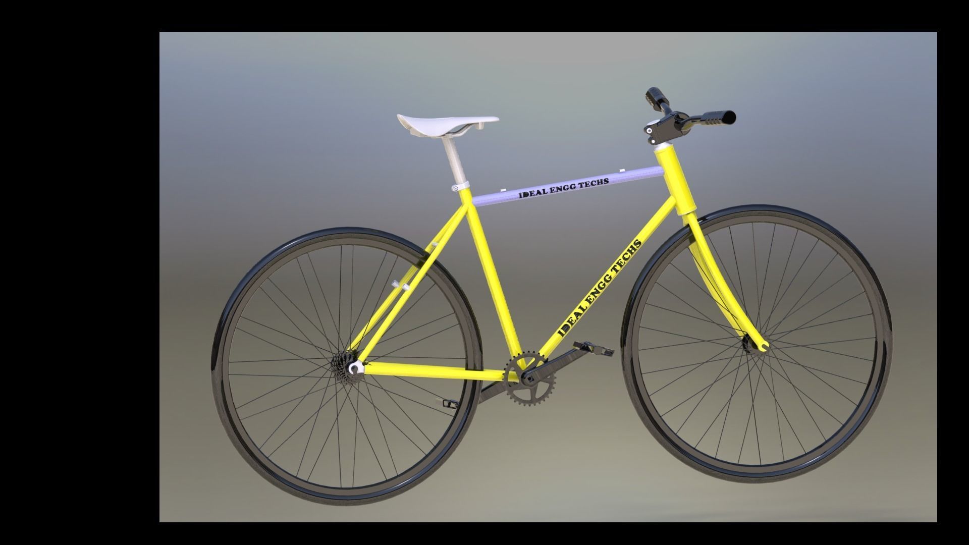 Basic Bicycle model 3D model_1