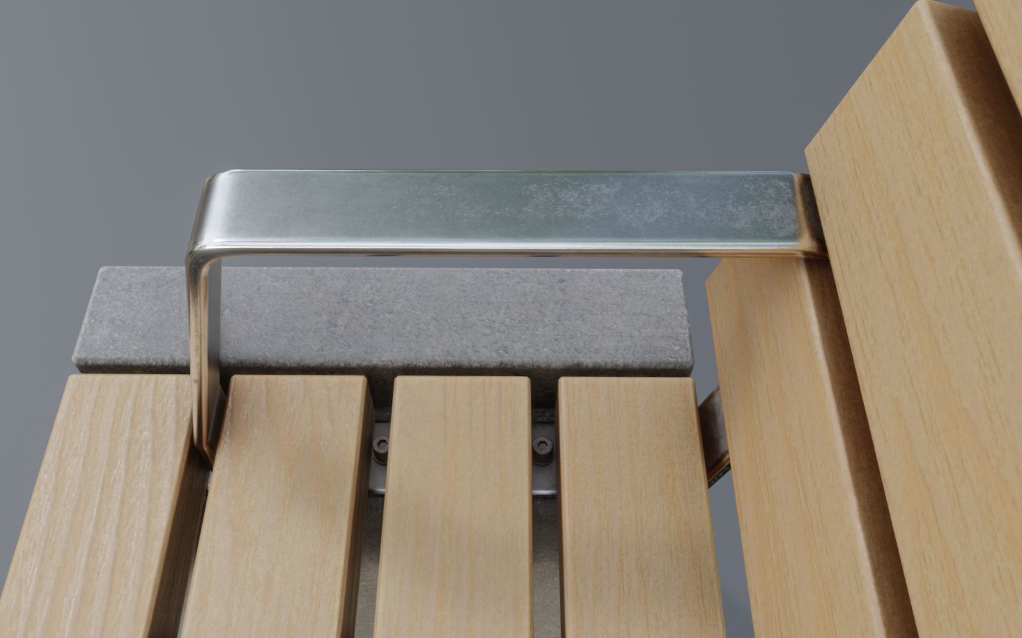 Street Bench 10 Version 1 2 and 3 3D Model Collection_7