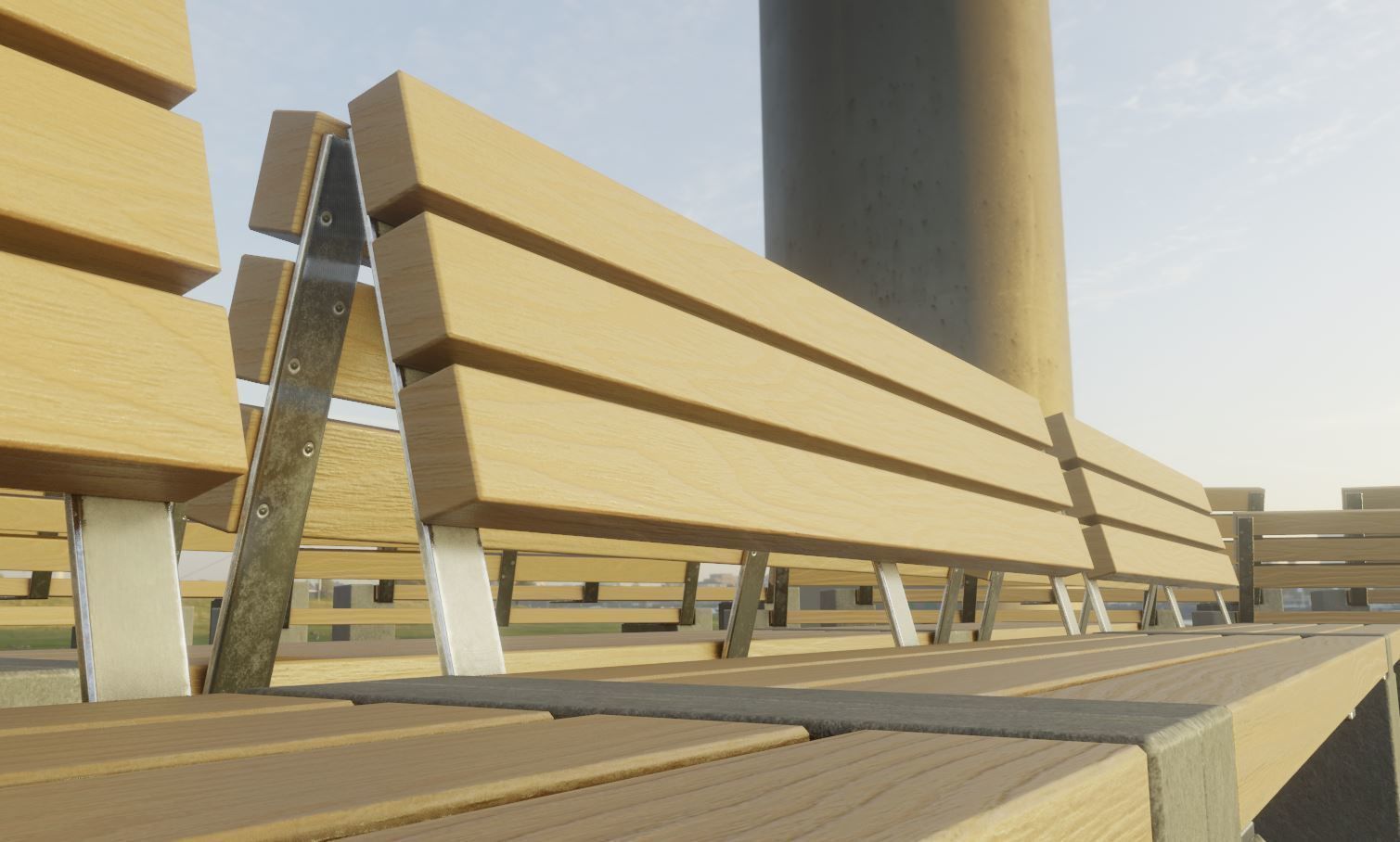 Street Bench 10 Version 1 2 and 3 3D Model Collection_72