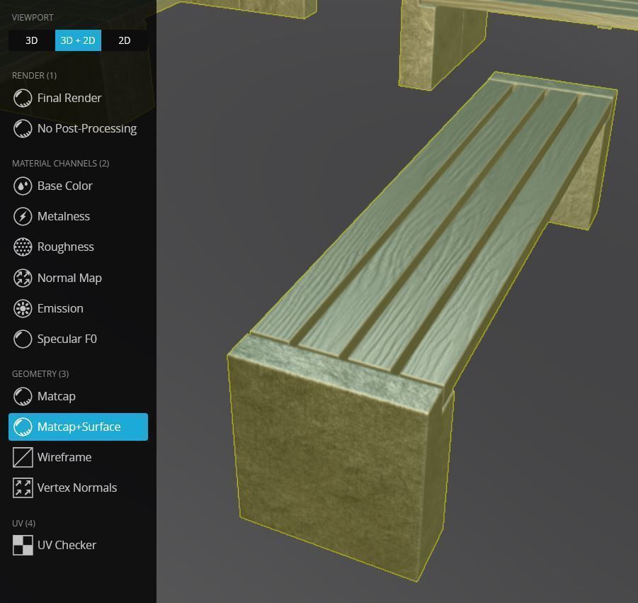 Street Bench 10 Version 1 2 and 3 3D Model Collection_90