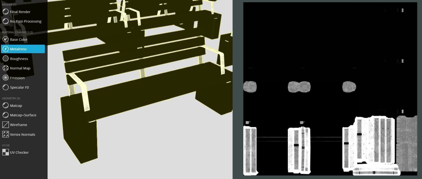 Street Bench 10 Version 1 2 and 3 3D Model Collection_20