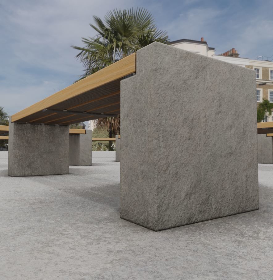 Street Bench 10 Version 1 2 and 3 3D Model Collection_94