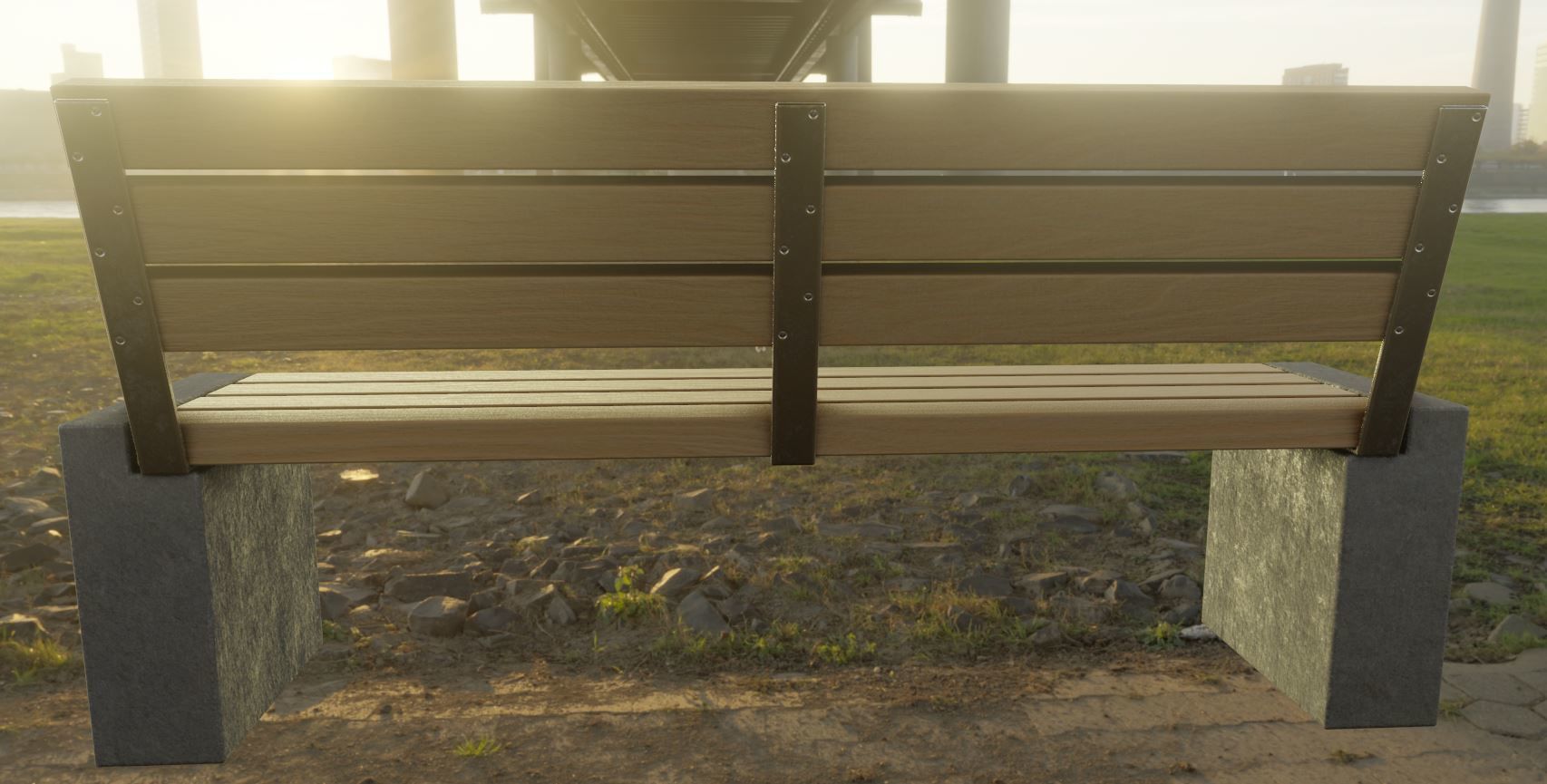 Street Bench 10 Version 1 2 and 3 3D Model Collection_76