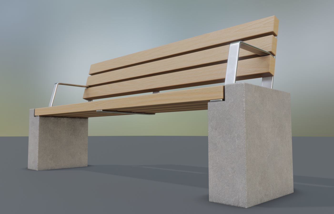 Street Bench 10 Version 1 2 and 3 3D Model Collection_14