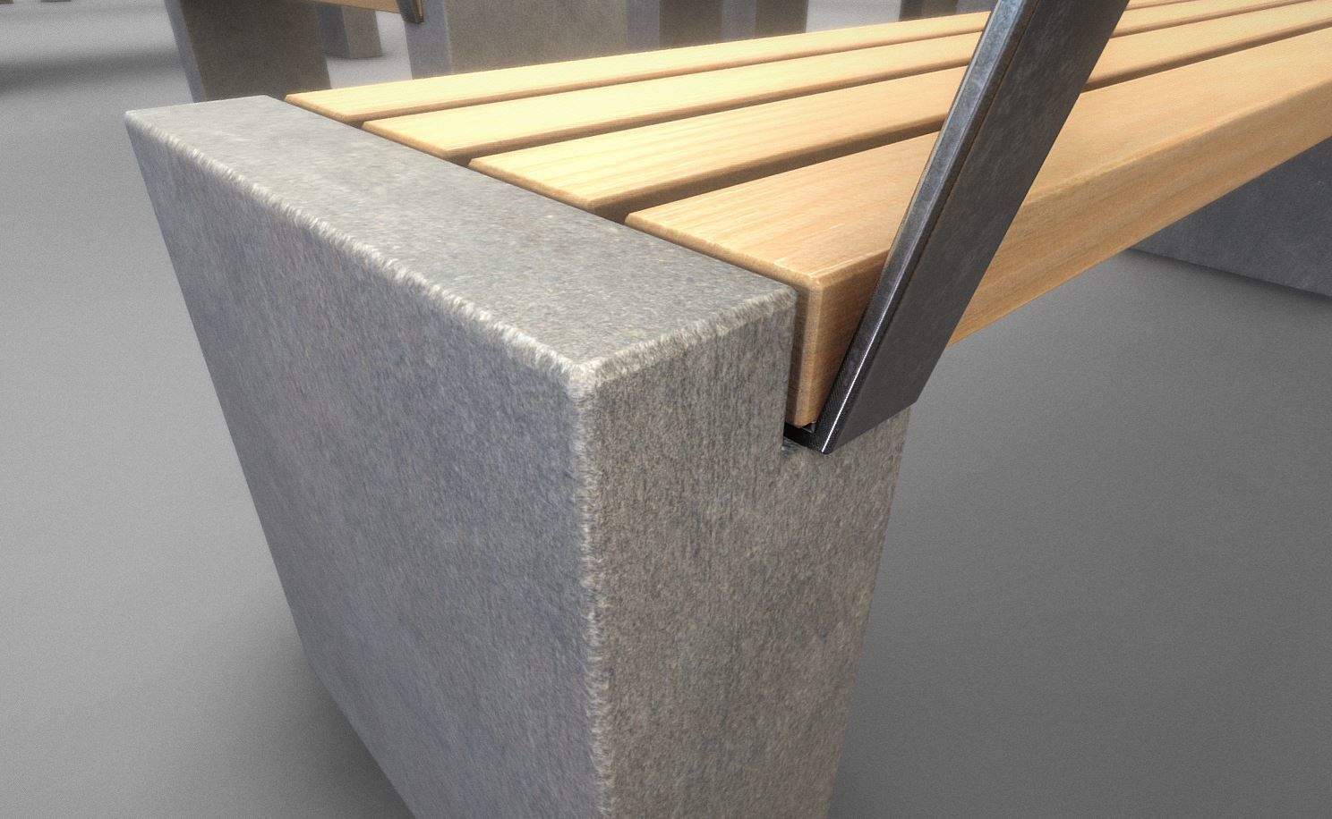 Street Bench 10 Version 1 2 and 3 3D Model Collection_58